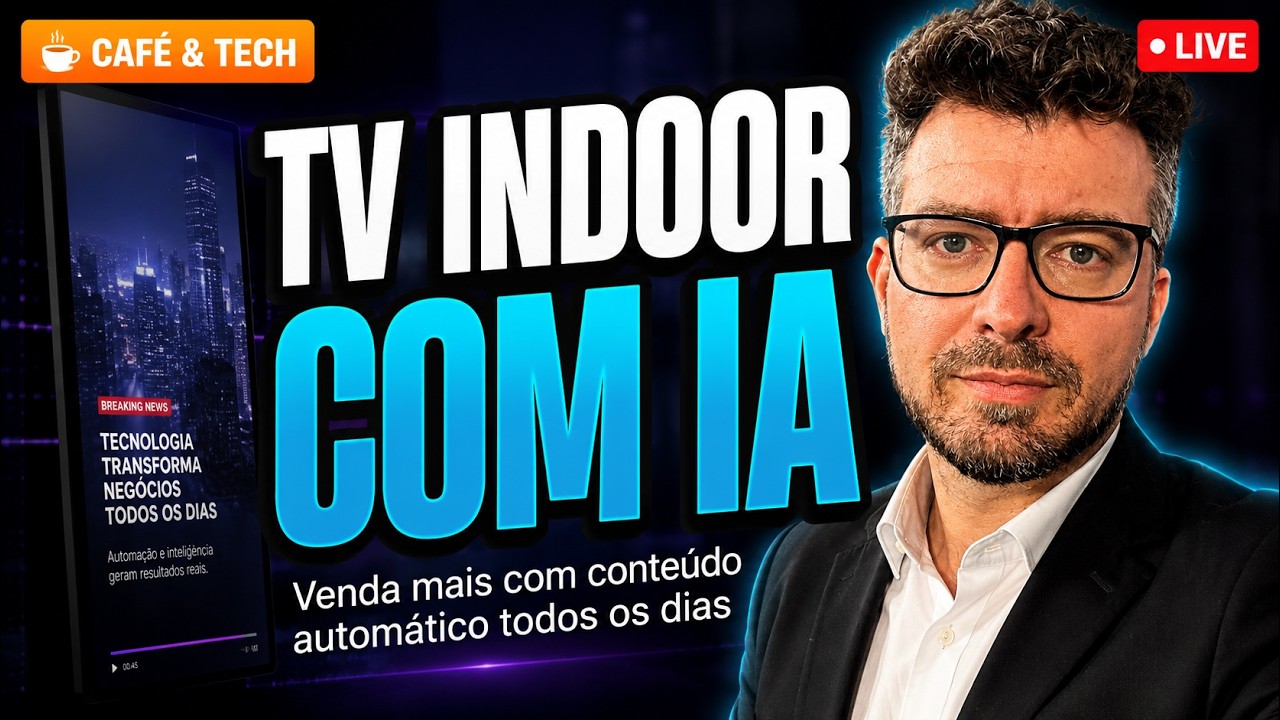 Smart TV comum instalada na vertical funcionando como TV Indoor, sem tótem dedicado